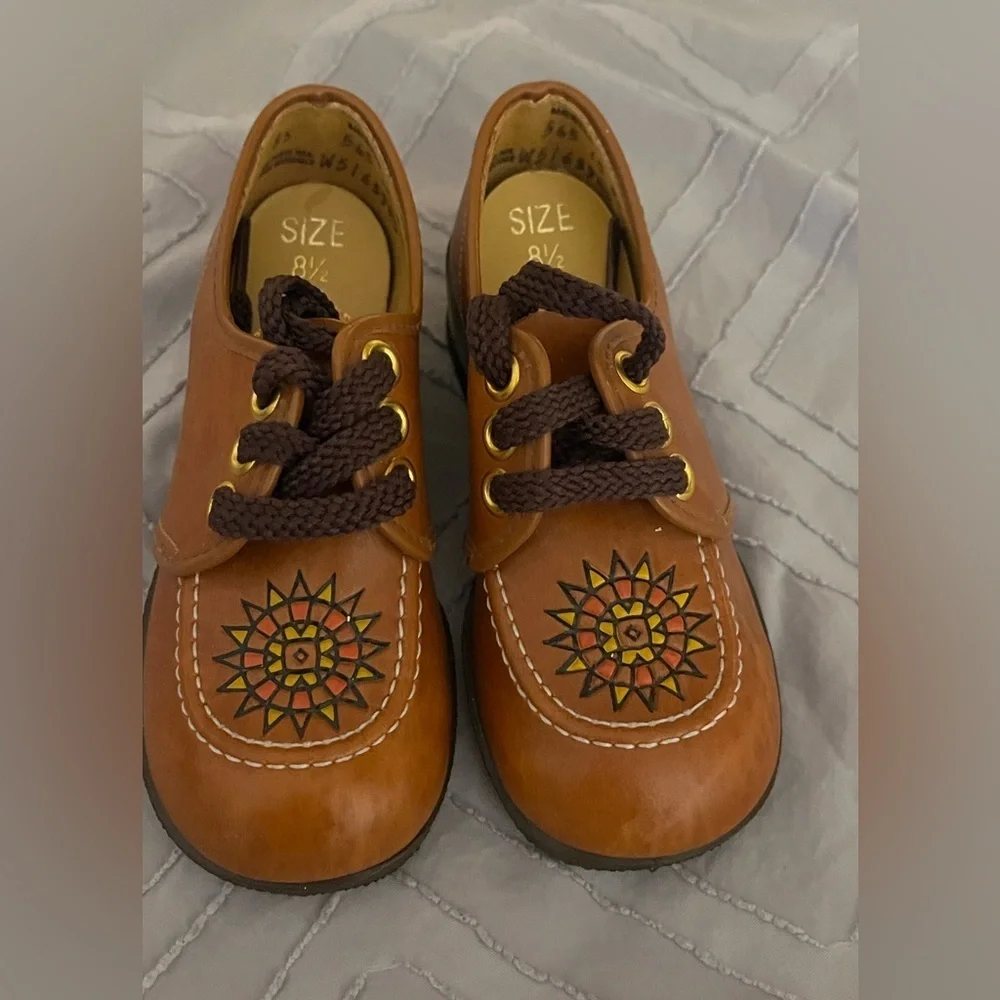 Robinson Crusoe Leather Shoes Sz 8 1/2